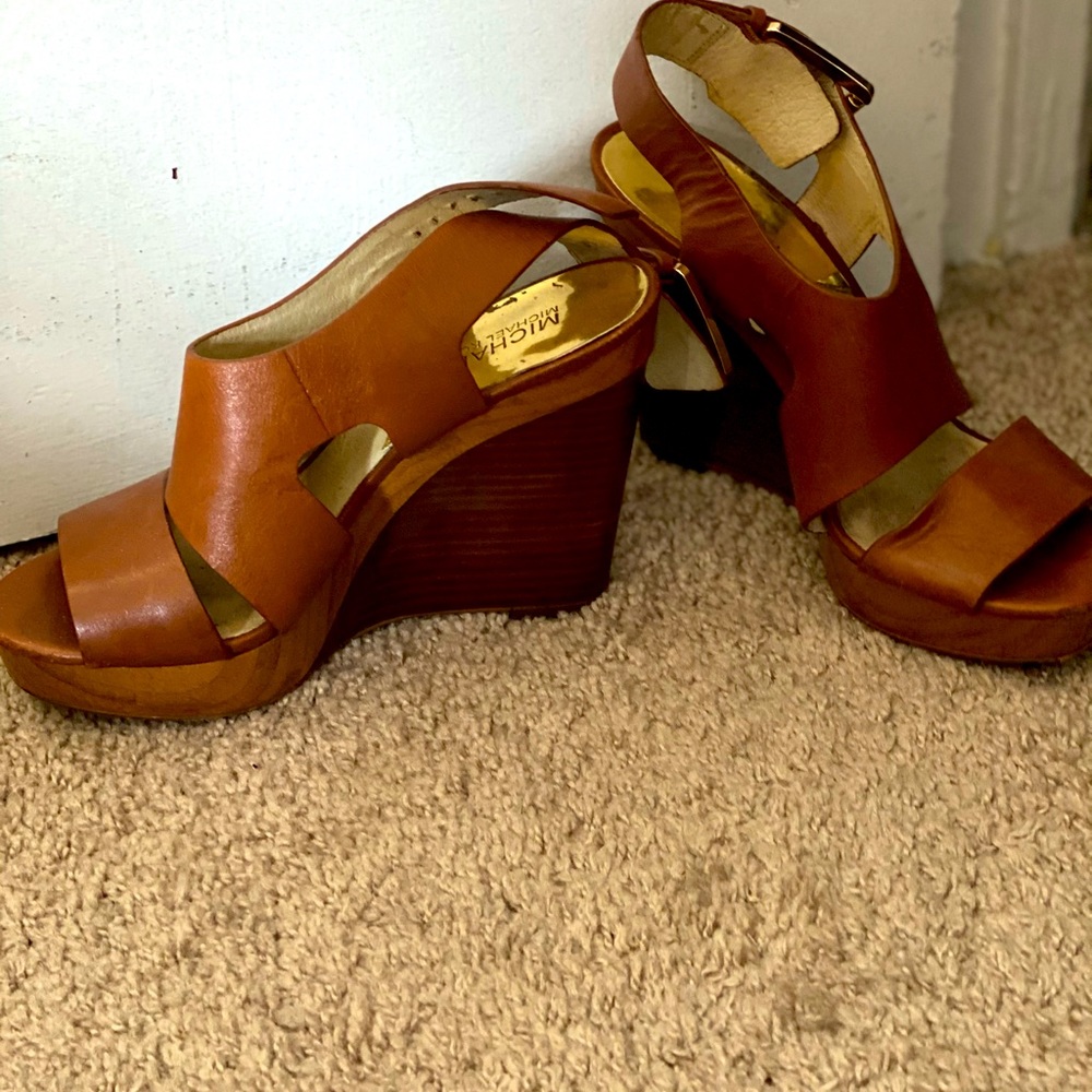 Michael Kors brown wedges